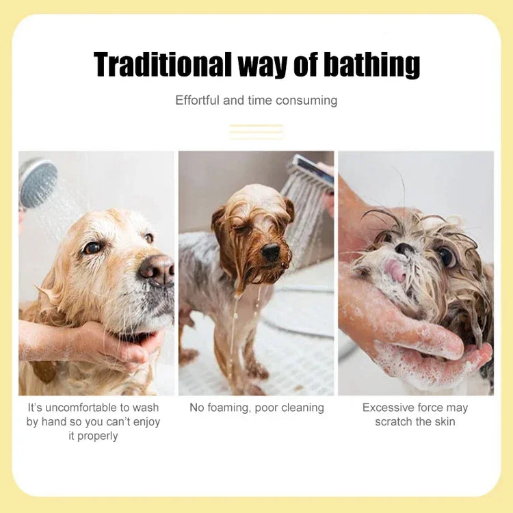 Pet Bath Massage Glove Brush