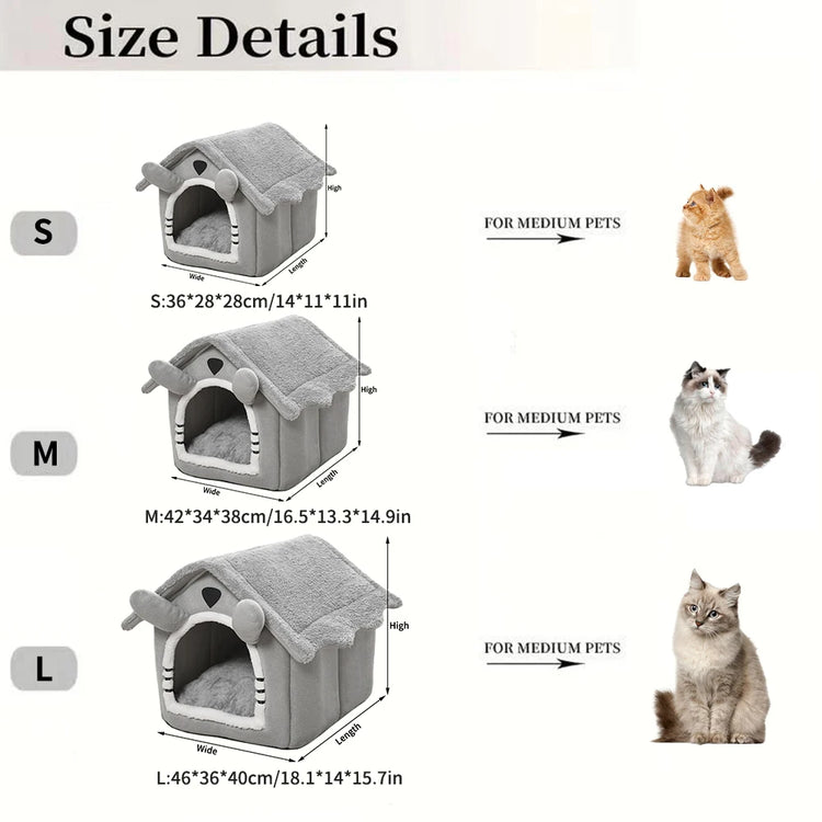 Gray Detachable Cat House