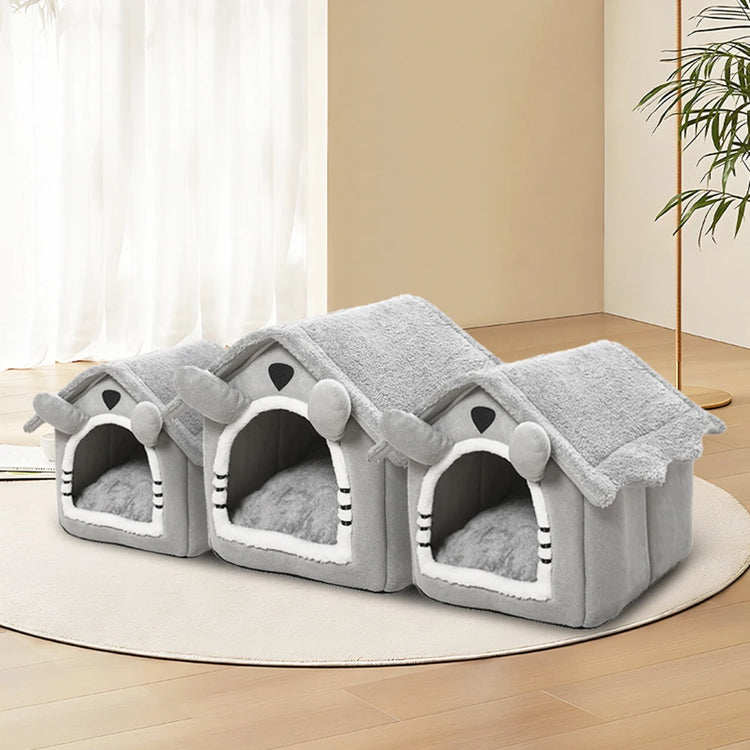 Gray Detachable Cat House