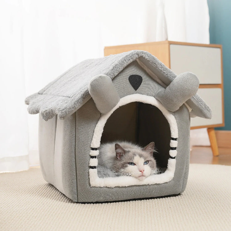 Gray Detachable Cat House