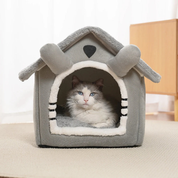 Gray Detachable Cat House