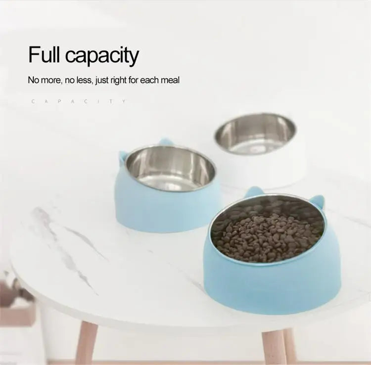 Stainless Steel Inclined Pet Bowl