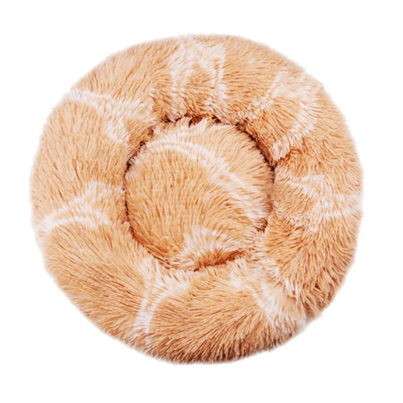 Round Plush Pet Bed (40–90cm)