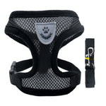Adjustable Mesh Pet Collar Harness with Leash
