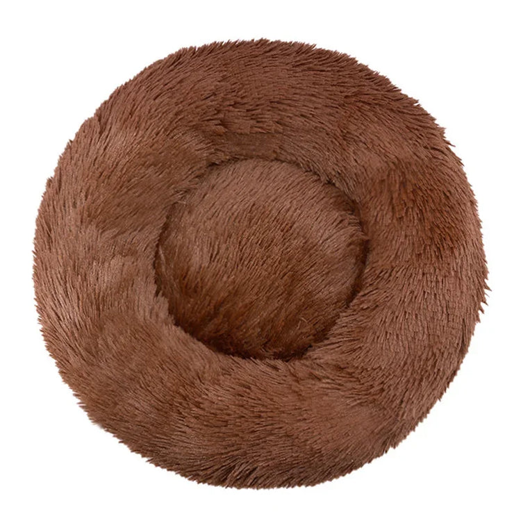 Round Plush Pet Bed (40–90cm)