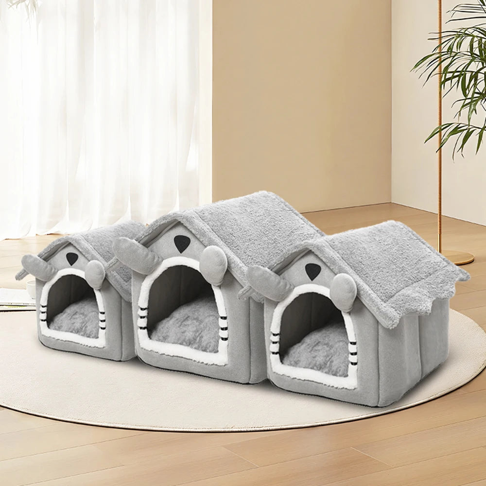 Gray Detachable Cat House