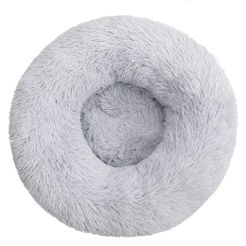 Round Plush Pet Bed (40–90cm)