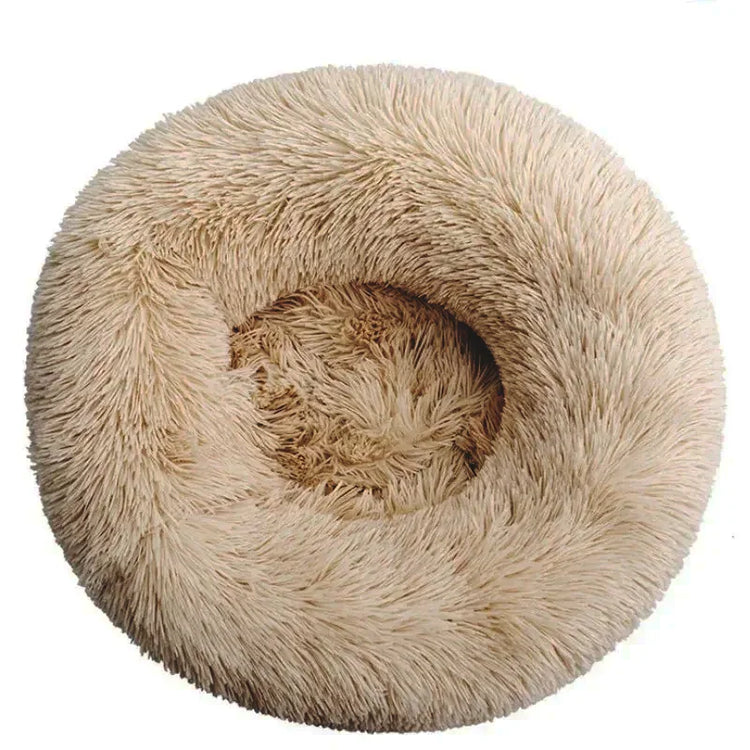 Round Plush Pet Bed (40–90cm)