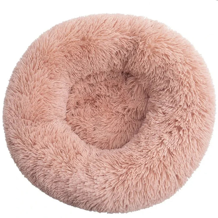 Round Plush Pet Bed (40–90cm)