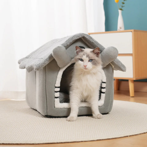 Gray Detachable Cat House