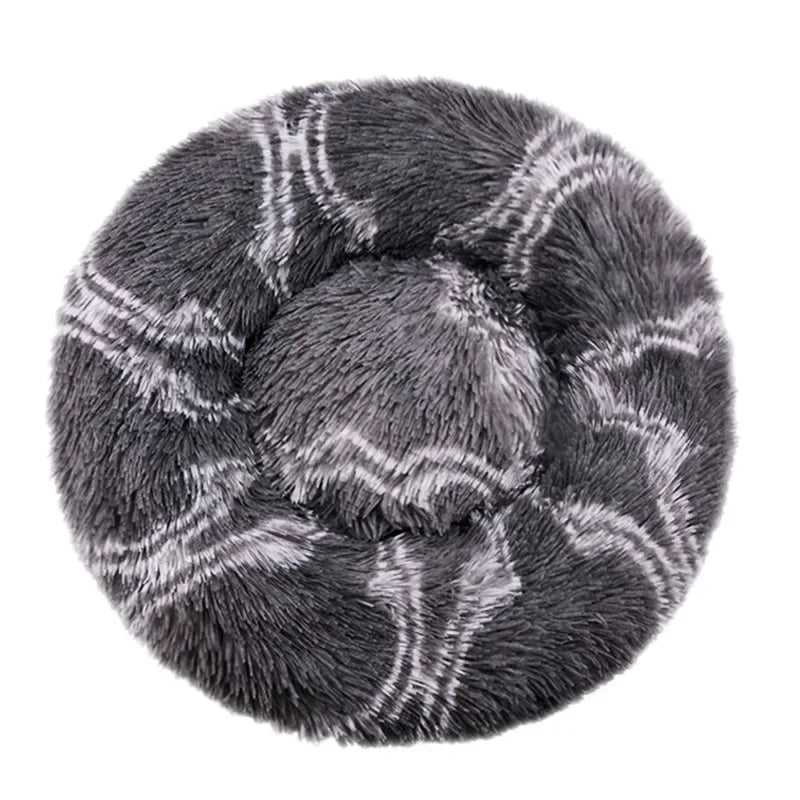 Round Plush Pet Bed (40–90cm)