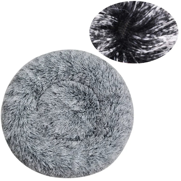 Round Plush Pet Bed (40–90cm)