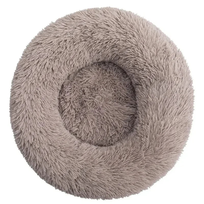 Round Plush Pet Bed (40–90cm)