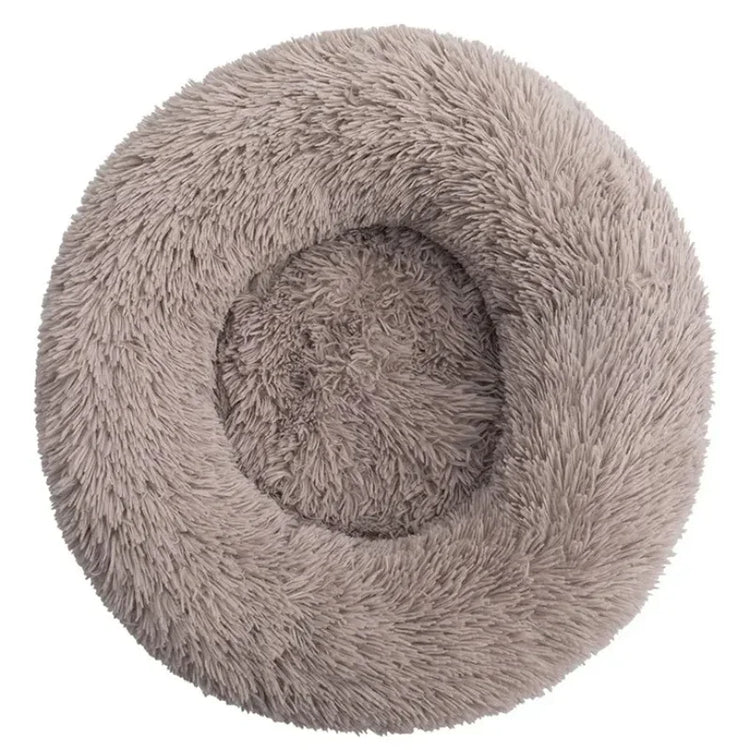 Round Plush Pet Bed (40–90cm)